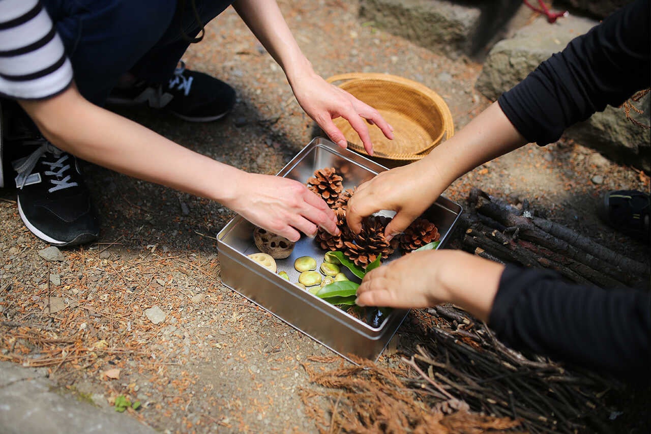 ハナズミ作りの体験イベントの様子