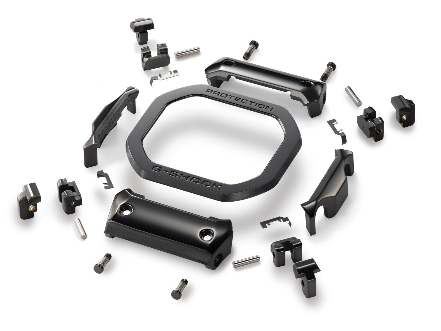 細部まで研磨を可能にする25個で構成されたベゼルパーツ