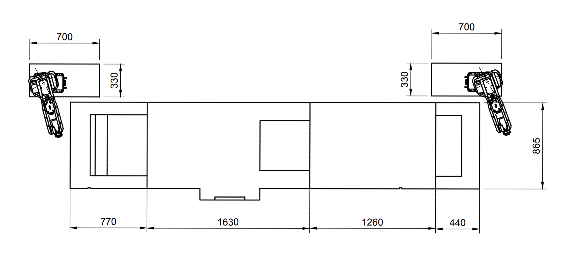 ロボットシステム平面図