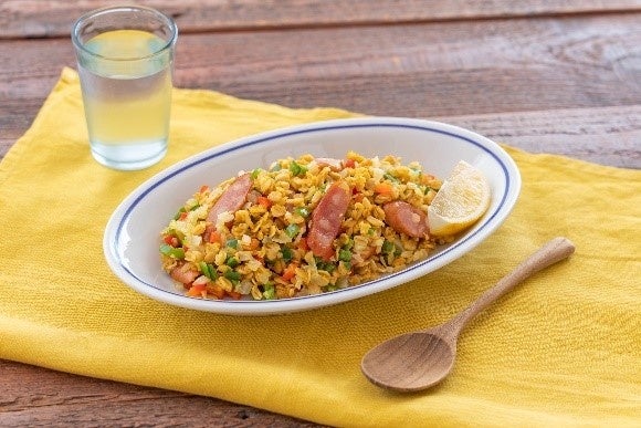 ソーセージカレーピラフ