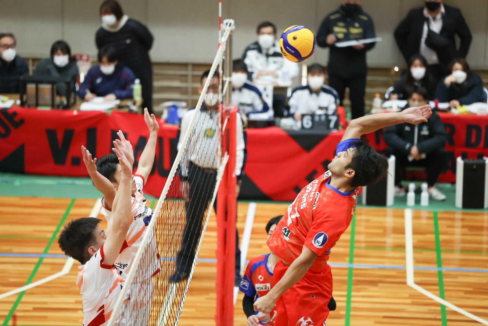 長野GR・石坂ハスナヌのアタック 対トヨタモビリティ 11月9日 第1セット