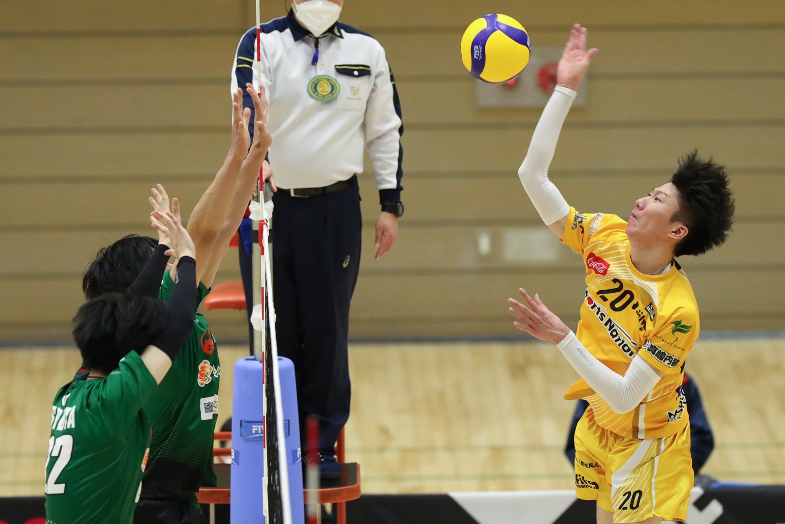 アタック得点25点をあげたサフィルヴァ・鳥飼亜斗夢 1月29日 対奈良戦 第1セット