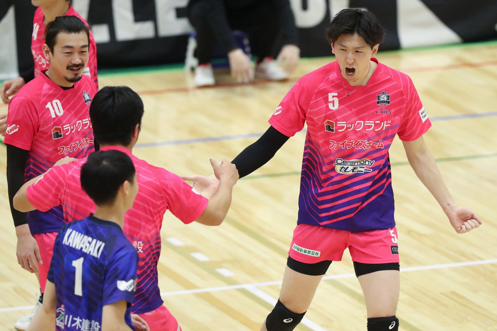 4連勝目をあげた埼玉 1月29日 対東京V戦 第1セット