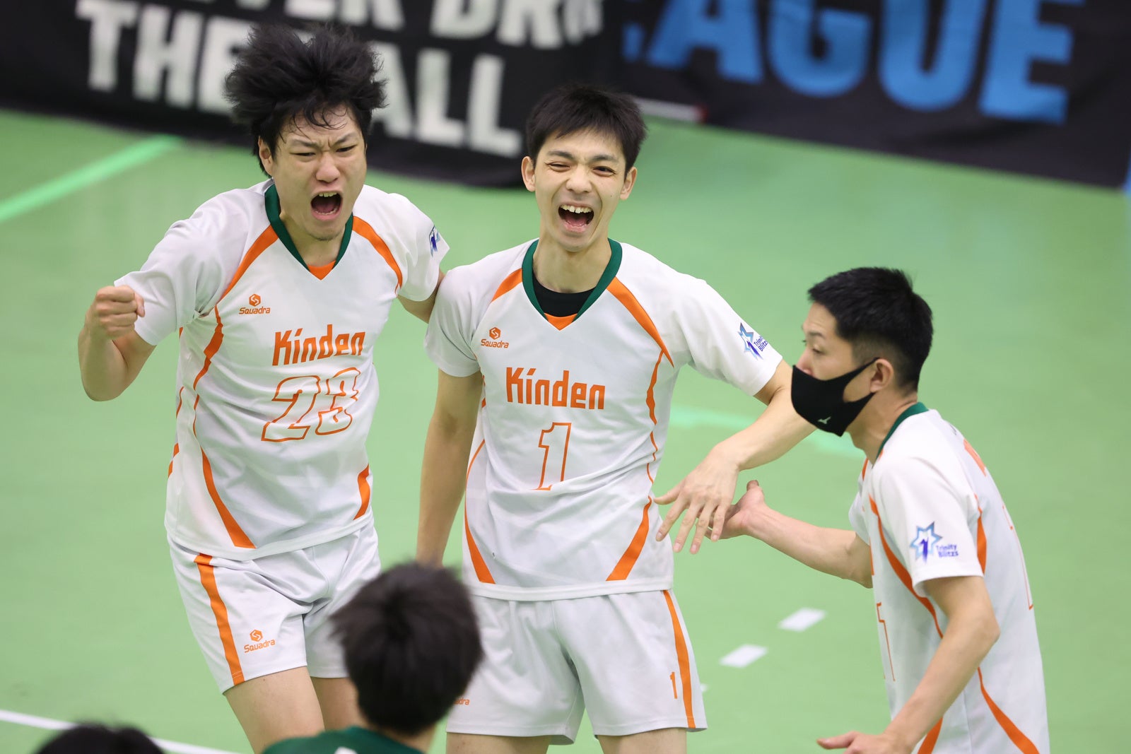 フルセットの末、トヨタ自動車に勝利したきんでん 2月13日 対トヨタ自動車戦 第１セット