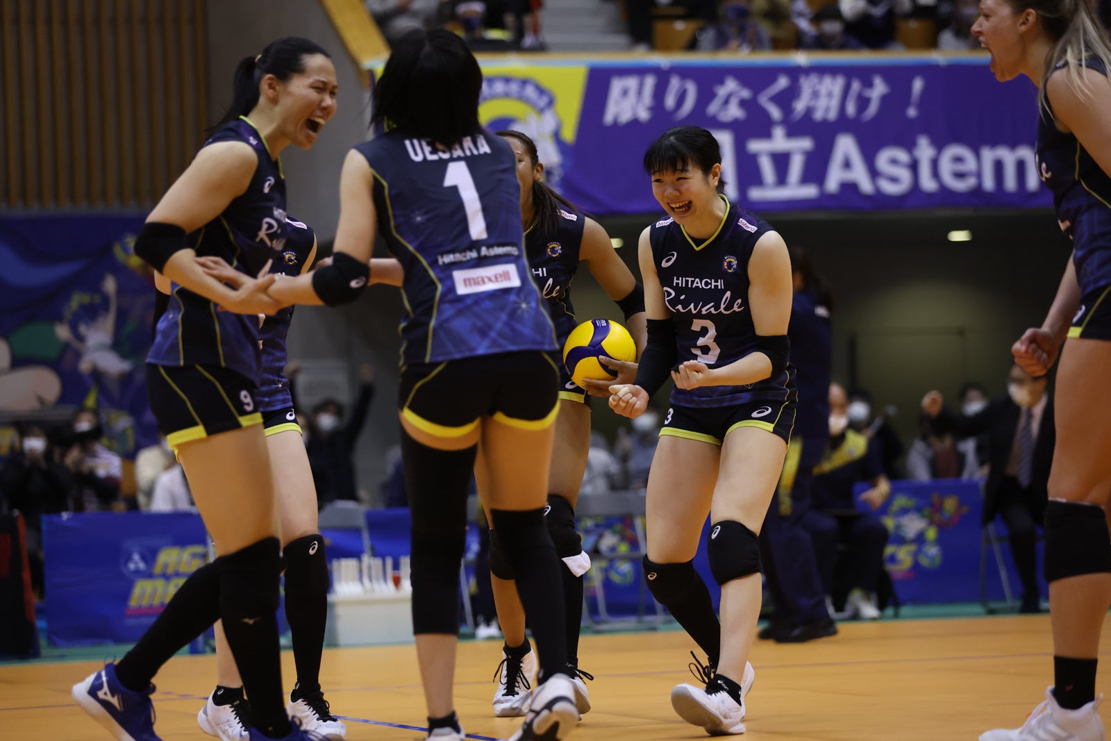 27点に及ぶ第5セットを獲得した日立Astemo 2月19日 対埼玉上尾 第5セット