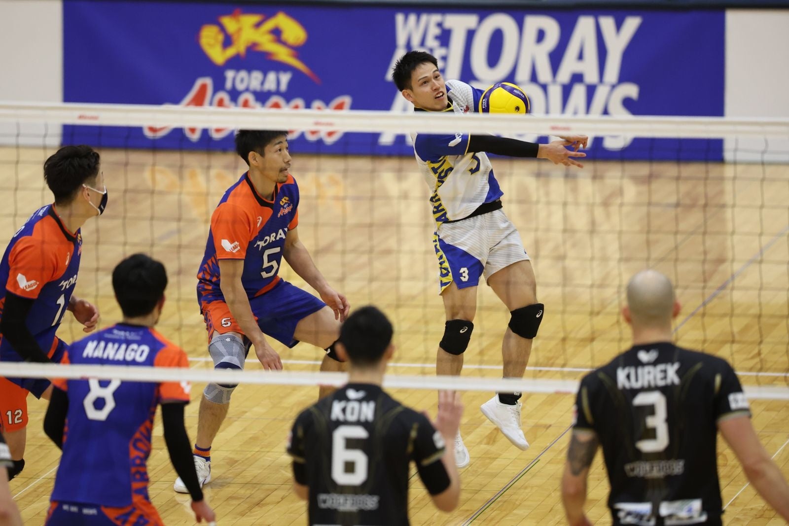 サーブレシーブ決定率5位の東レリベロ・山口拓海のレシーブ 2月26日 対WD名古屋 第1セット