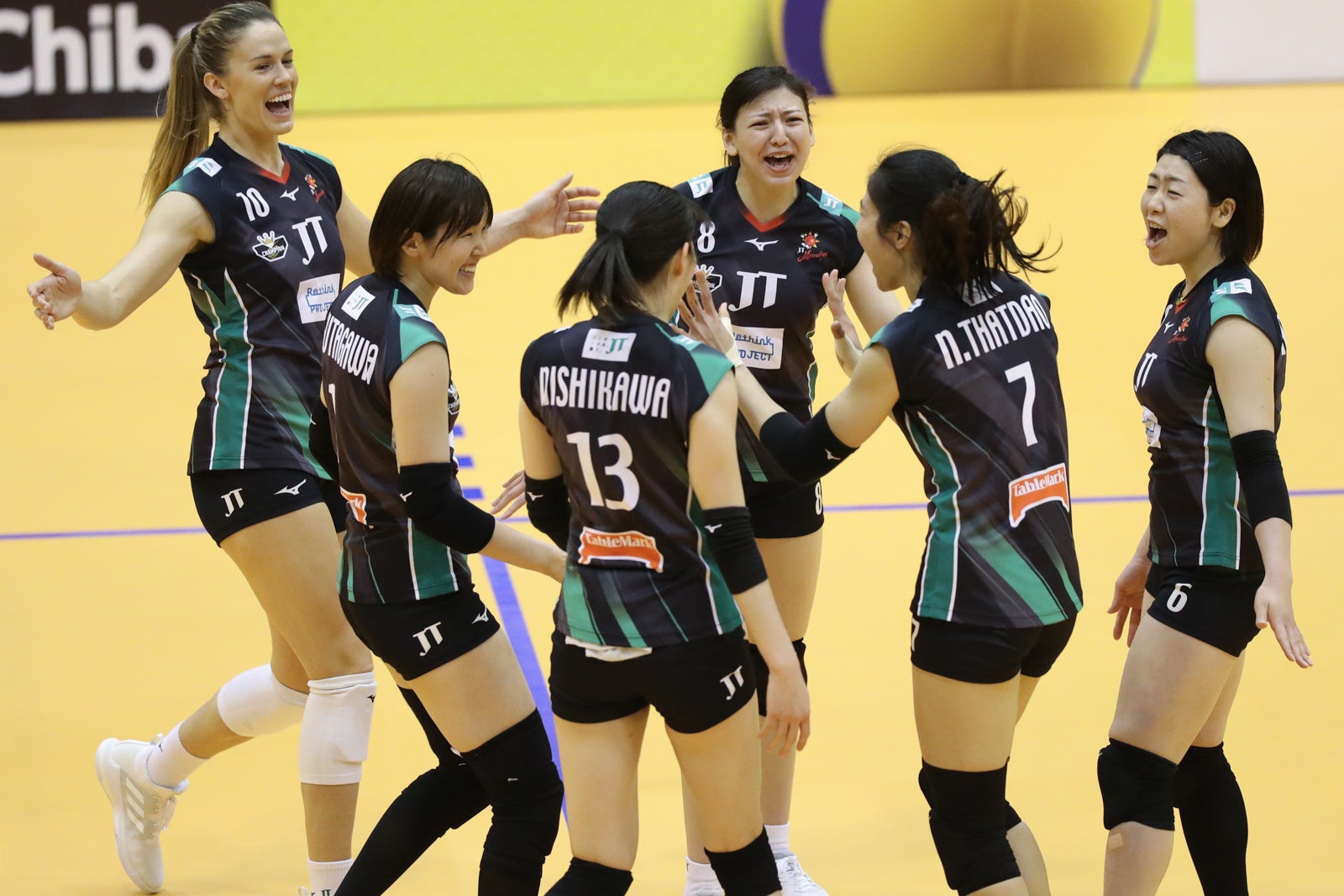  ストレートで勝利を収めたJT 2月27日 対デンソー戦 第2セット