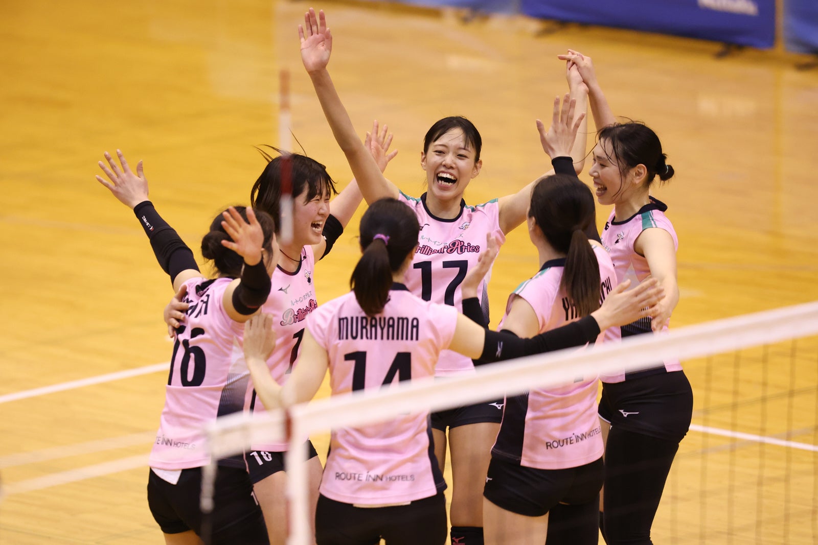 11勝目をあげたルートイン 2月27日 対熊本戦 第1セット