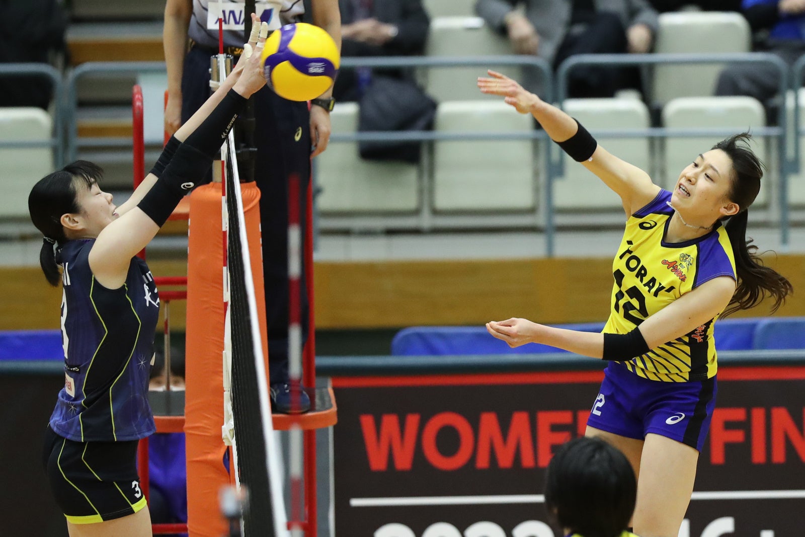 昨日のリベンジを果たした東レ・石川真佑のアタック 3月6日 対日立Astemo 第１セット