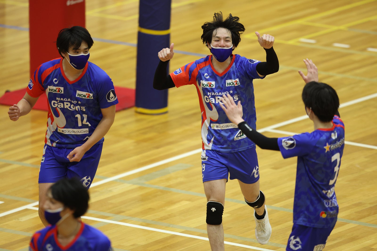 初対戦ぶりに近畿に勝利した長野GR 3月6日 第１セット