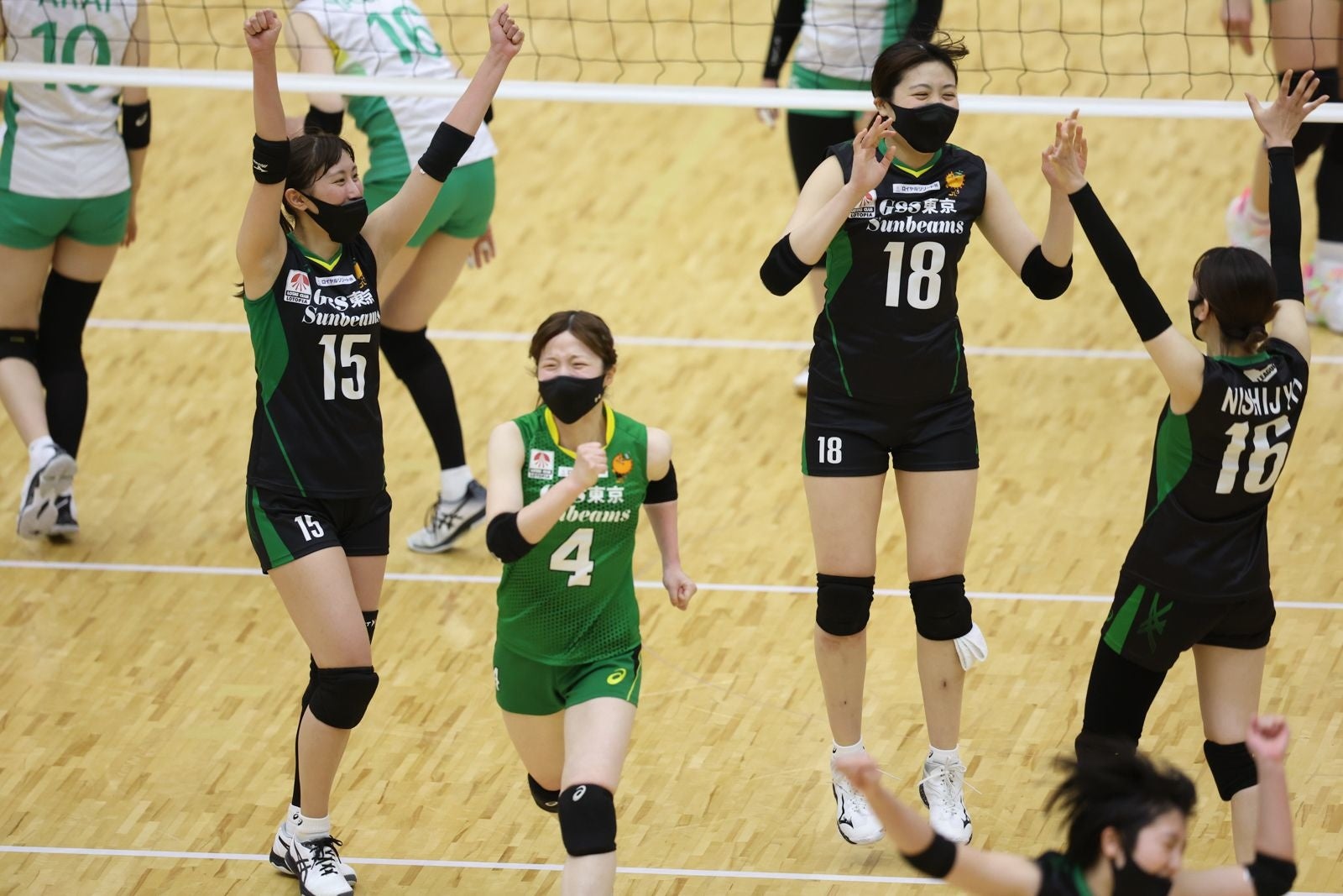 女王群馬銀行から第1セットを奪い歓喜に沸くGSS東京 対群馬銀行戦 第1セット