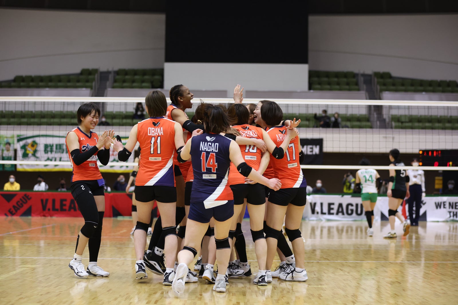 レギュラーラウンド首位の群馬銀行を下したアランマーレ 3月13日 第5セット