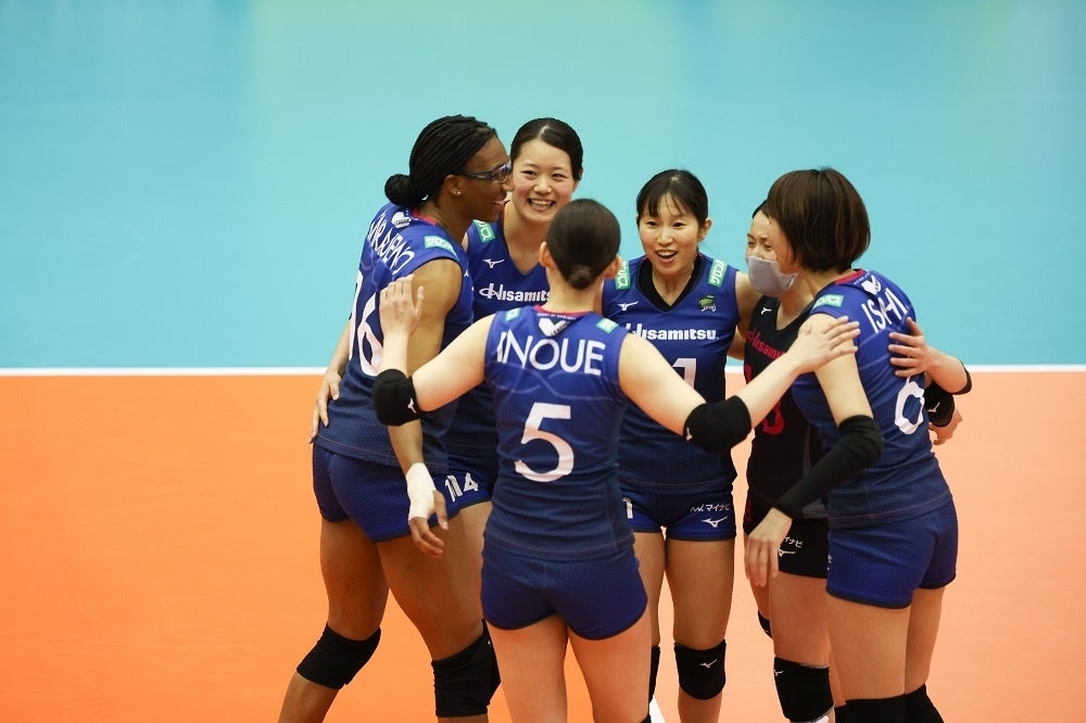 自力でファイナルへの進出を決めた久光 写真は3月27日 対姫路戦