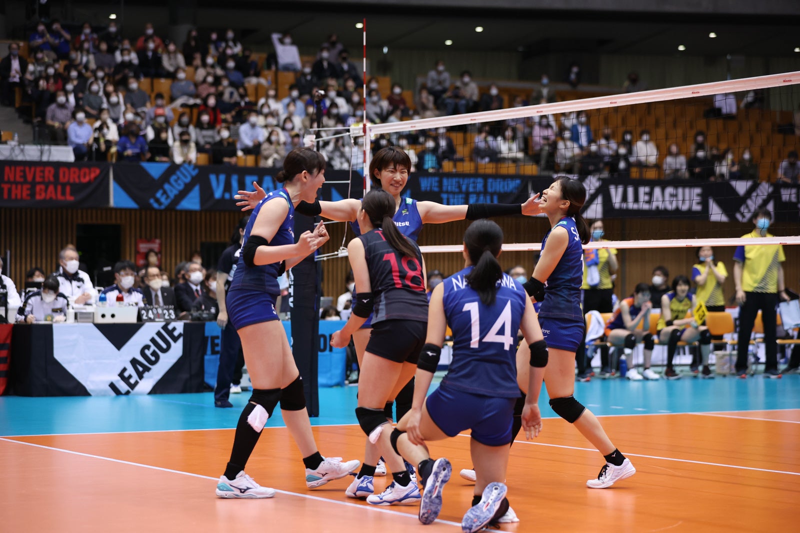 ２位通過の東レに勝利し、ファイナルの切符を掴んだ久光 4月9日 対東レ戦