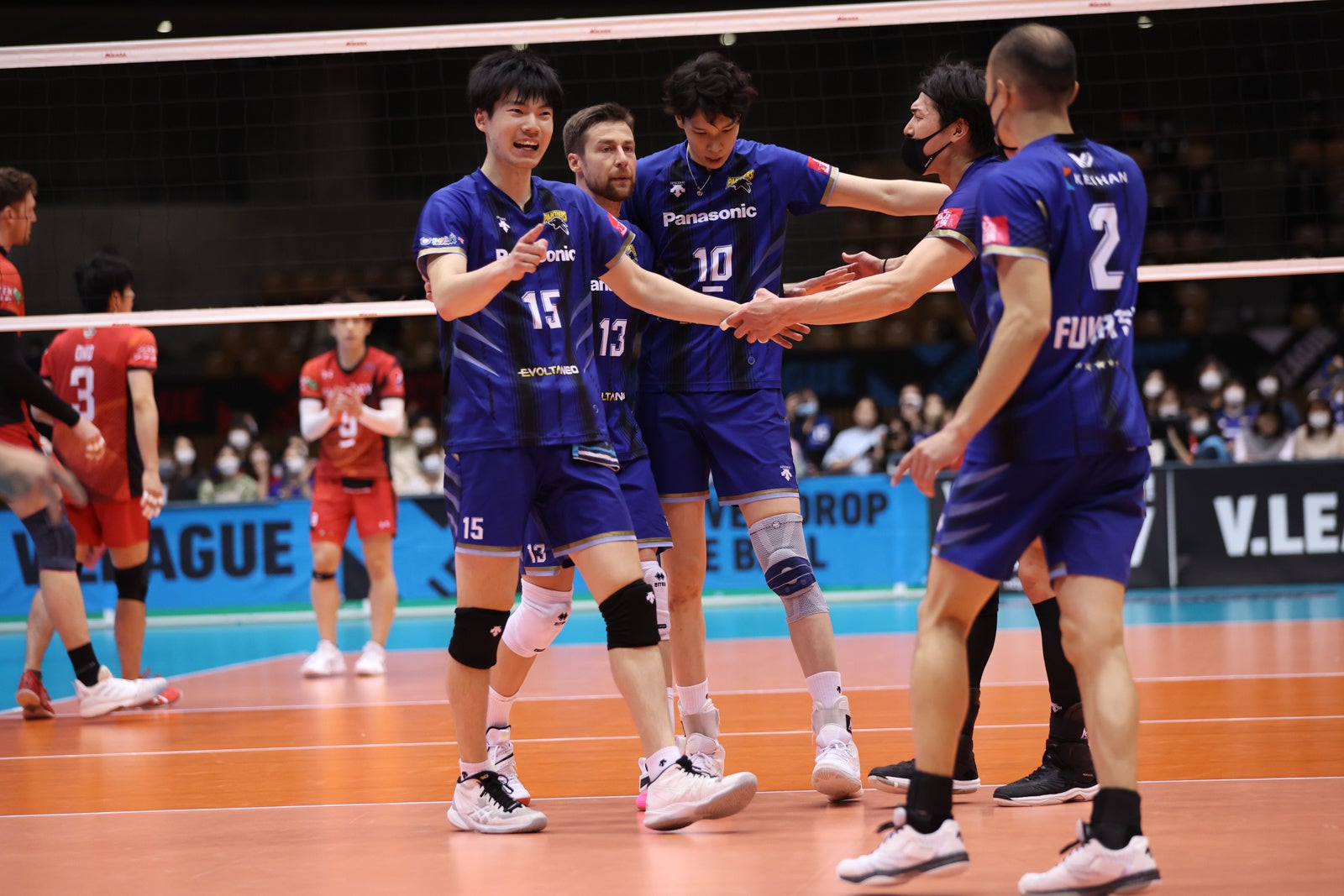 V１男子 第３位となったパナソニック 4月9日 対サントリー戦