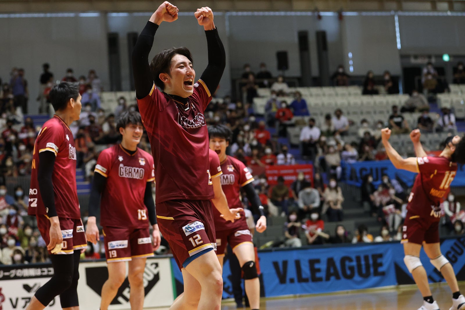 得点率でヴォレアスを上回りV１残留を決めたVC長野 4月10日 対ヴォレアス戦