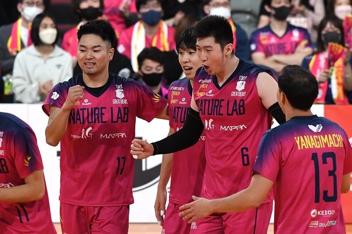 初のホームゲームを東京体育館で開催した東京グレートベアーズ 10月29日 対 ウルフドッグス名古屋戦 第1セット