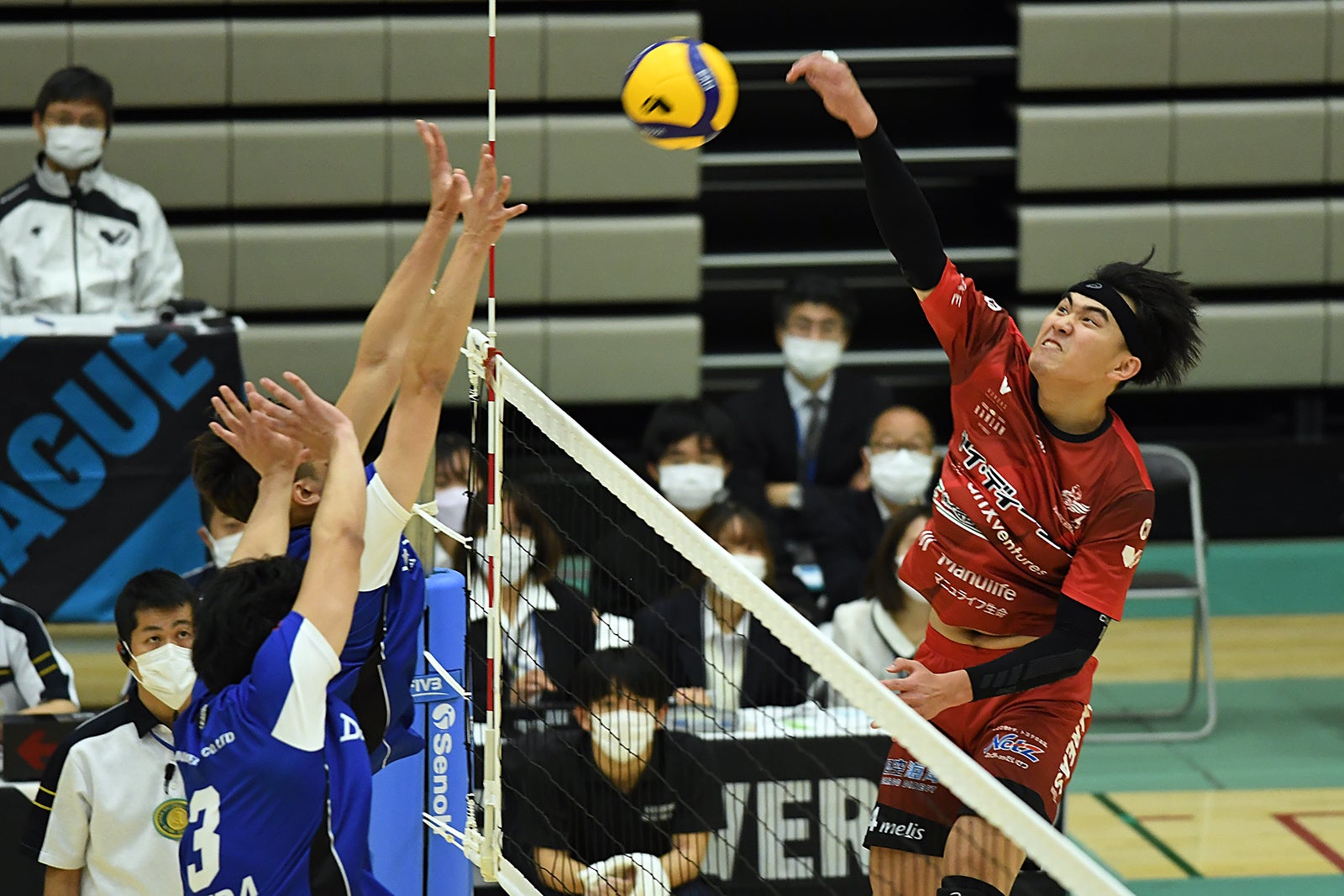 昨季得点王のヴォレアス・張育陞のスパイク 11月5日 対 大同特殊鋼レッドスター戦 第2セット