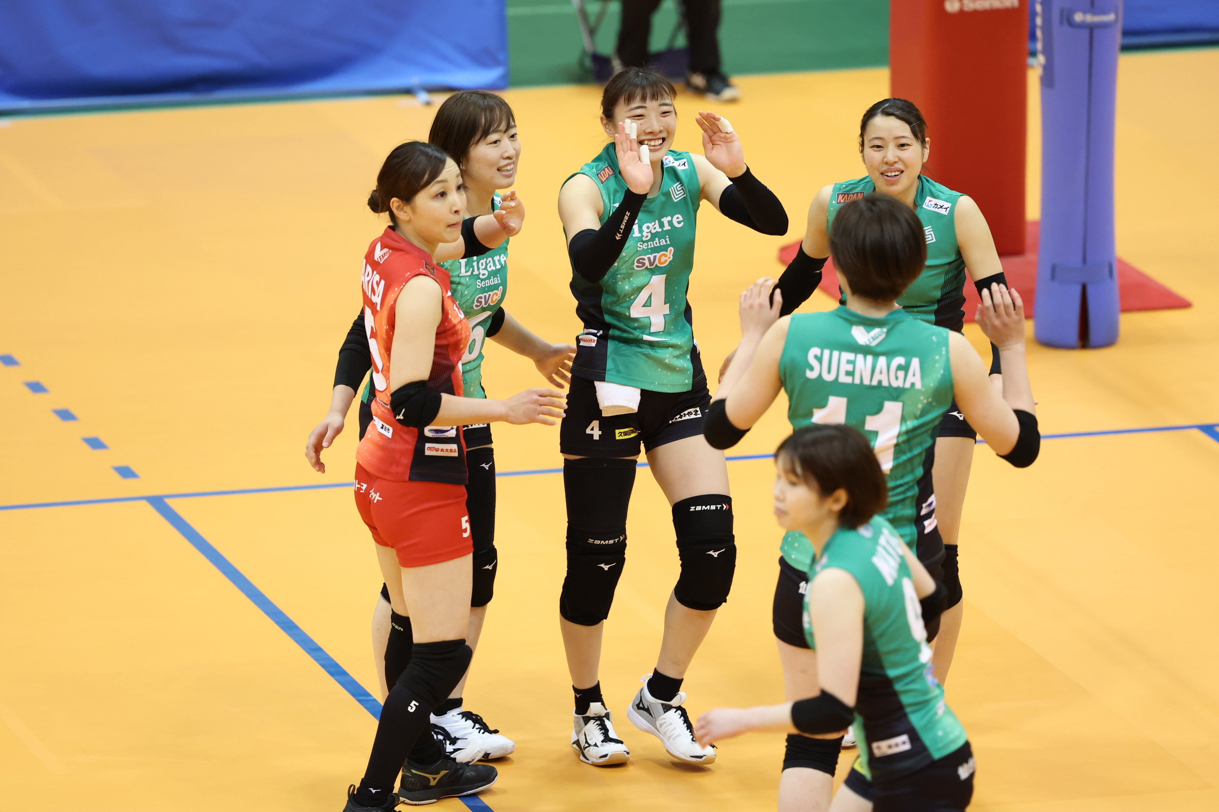 今シーズン初勝利を地元仙台であげたリガーレ仙台 写真は22年2月19日 対浜松戦