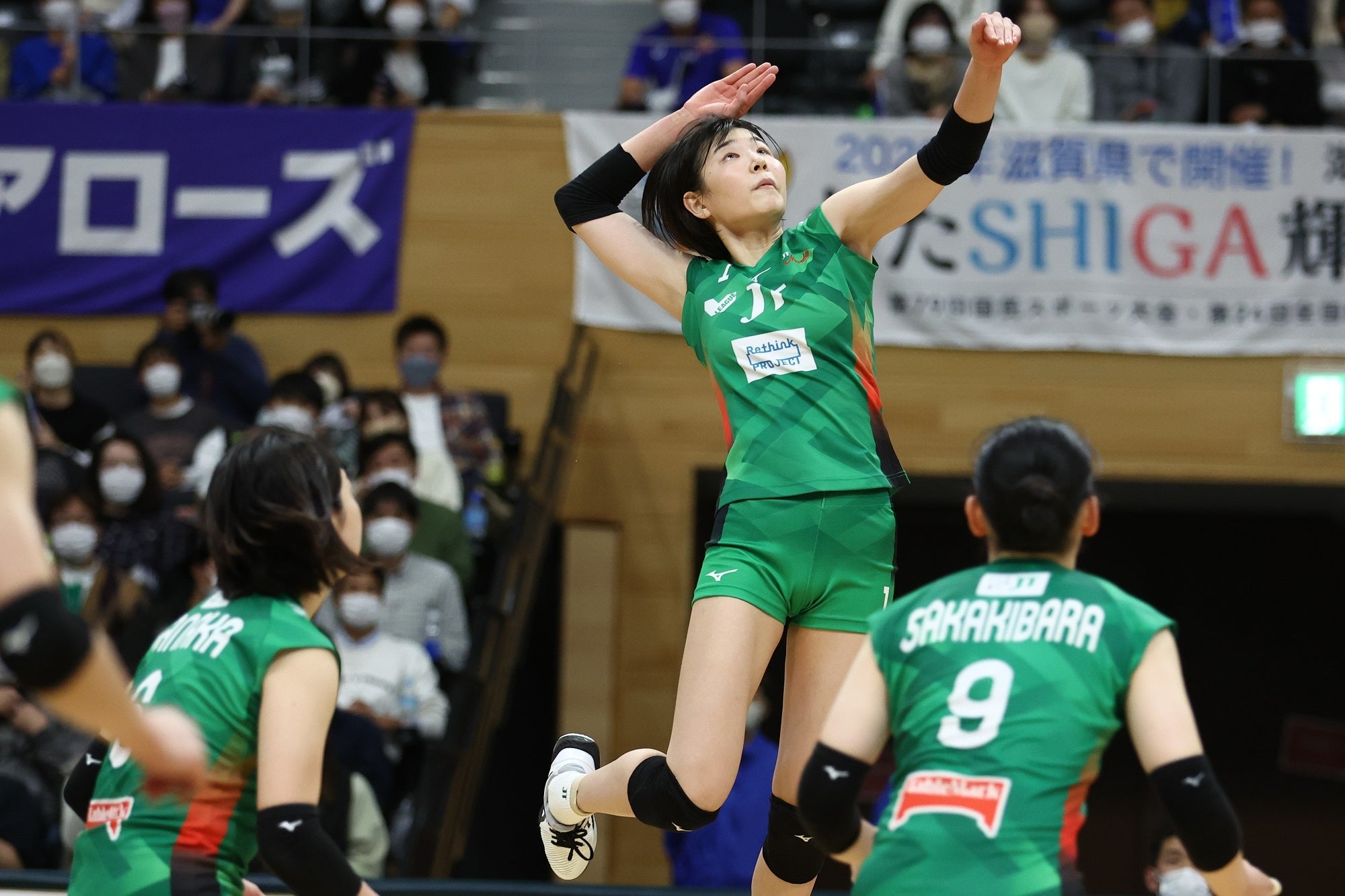 17得点でチームに貢献したJTの西川有喜 写真は11月5日対東レ戦