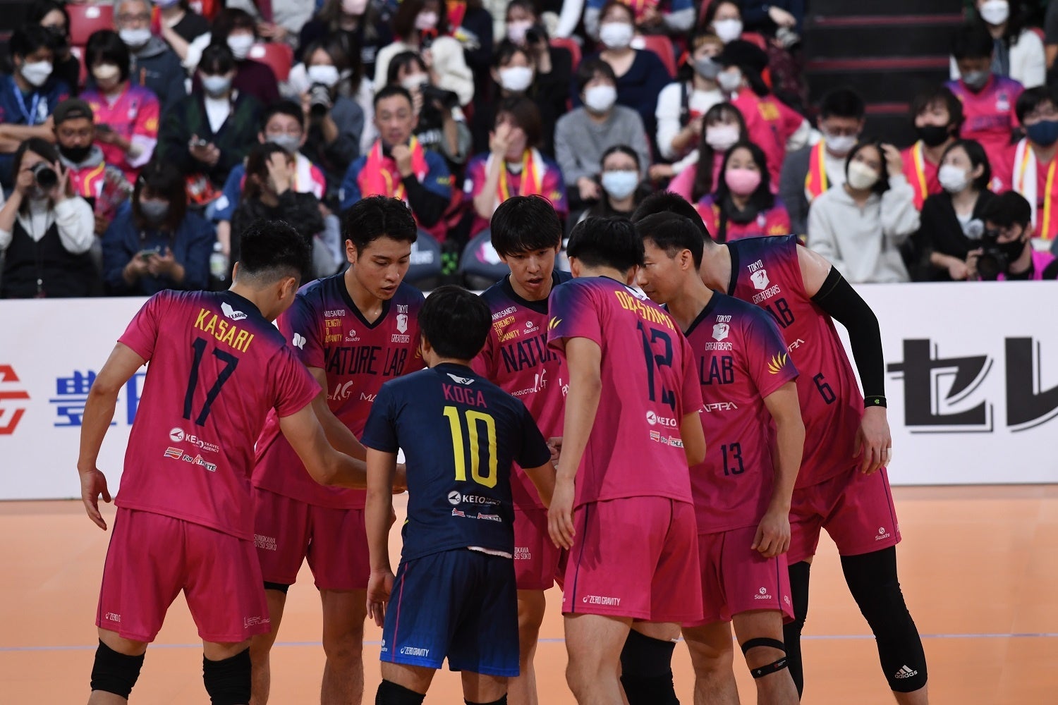 ホームで惜しくも敗戦した東京グレートベアーズ 写真は10月29日 対WD名古屋