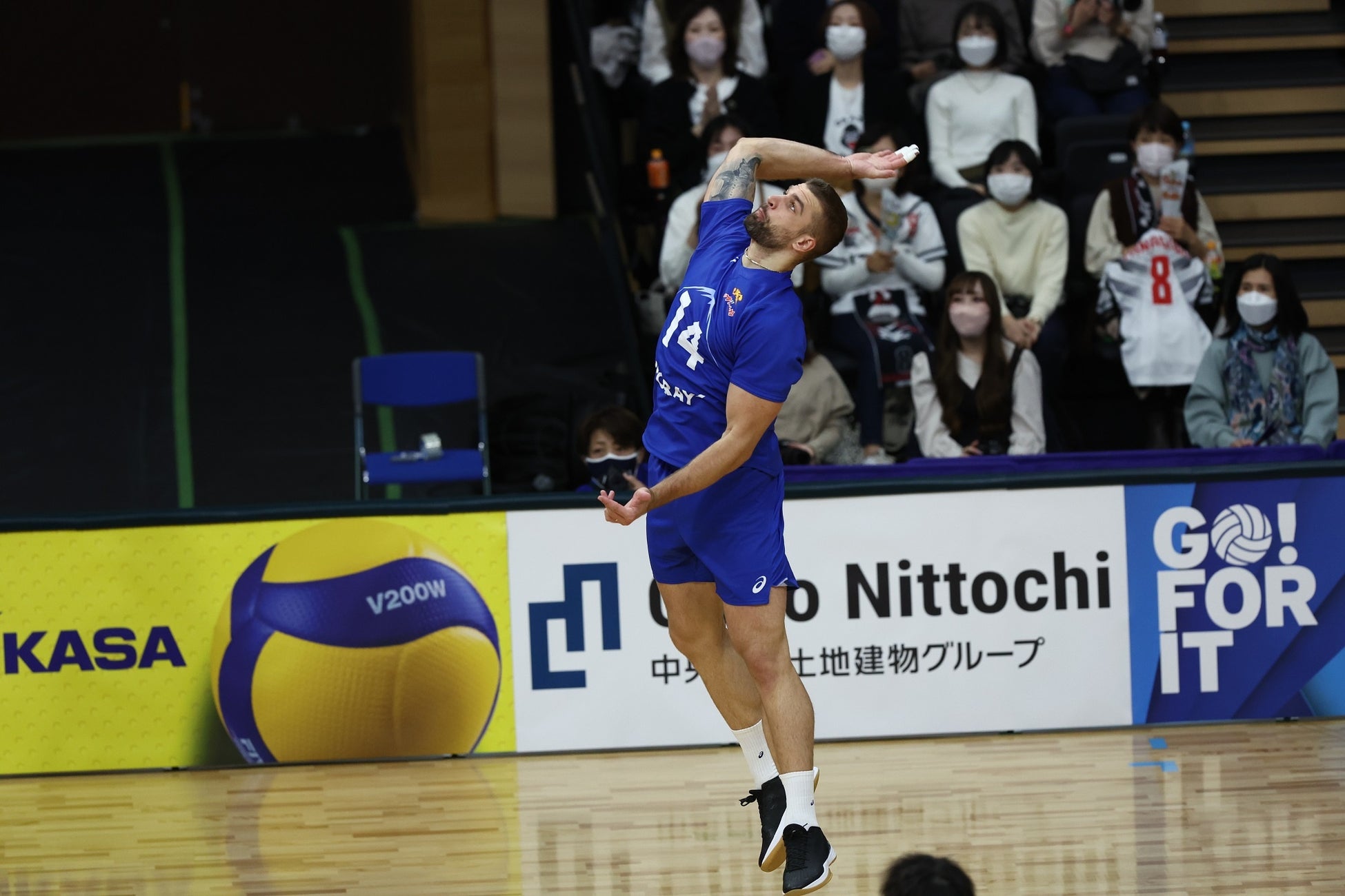 攻守共に活躍しVOMを獲得した東レ・パダルクリスティアン 写真は11月5日対ジェイテクト戦