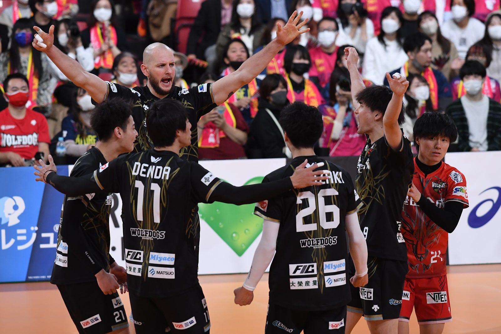 堺との首位争いをストレートで制したWD名古屋 写真は10月29日 対 東京GB戦