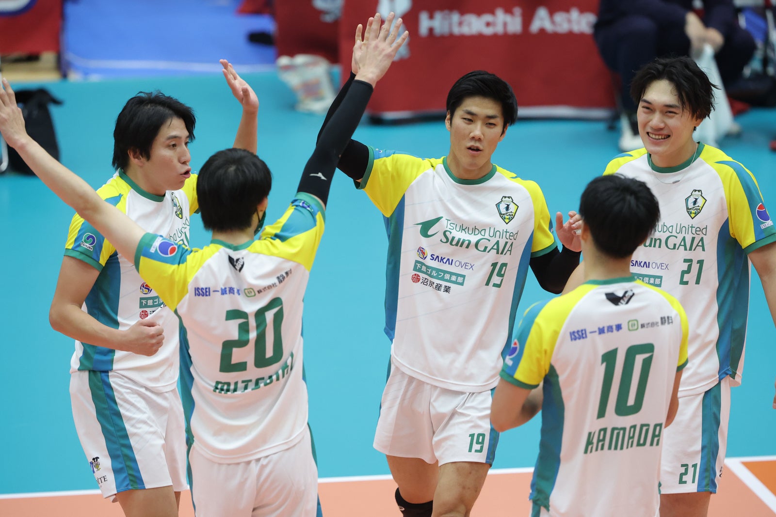 開幕から好調をキープしリーグ前半戦を2位で終えたつくば  12月4日 対 きんでん戦 第2セット