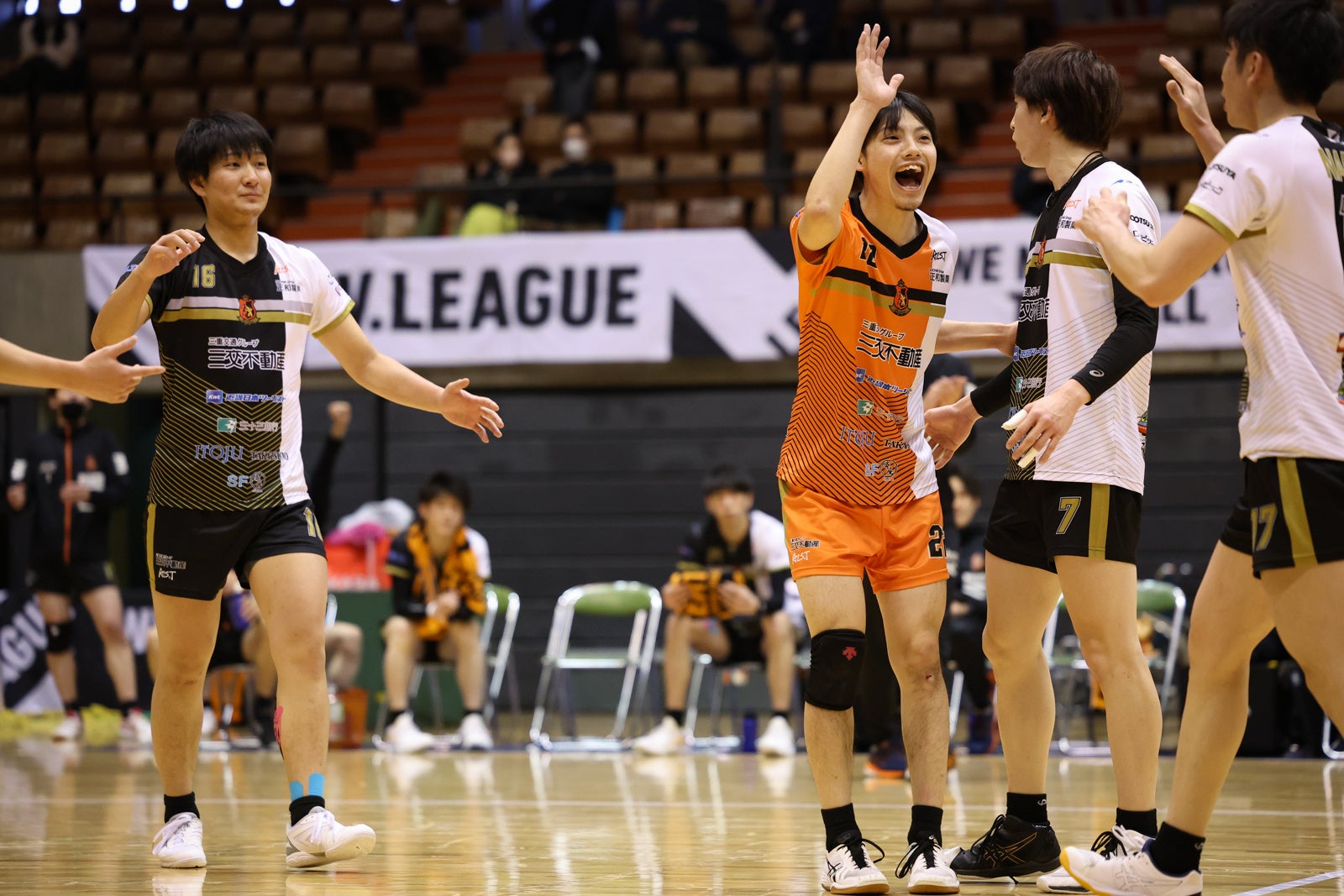 今週末の2連勝で3位に浮上したヴィアティン 1月22日 対 アイシン戦 第2セット