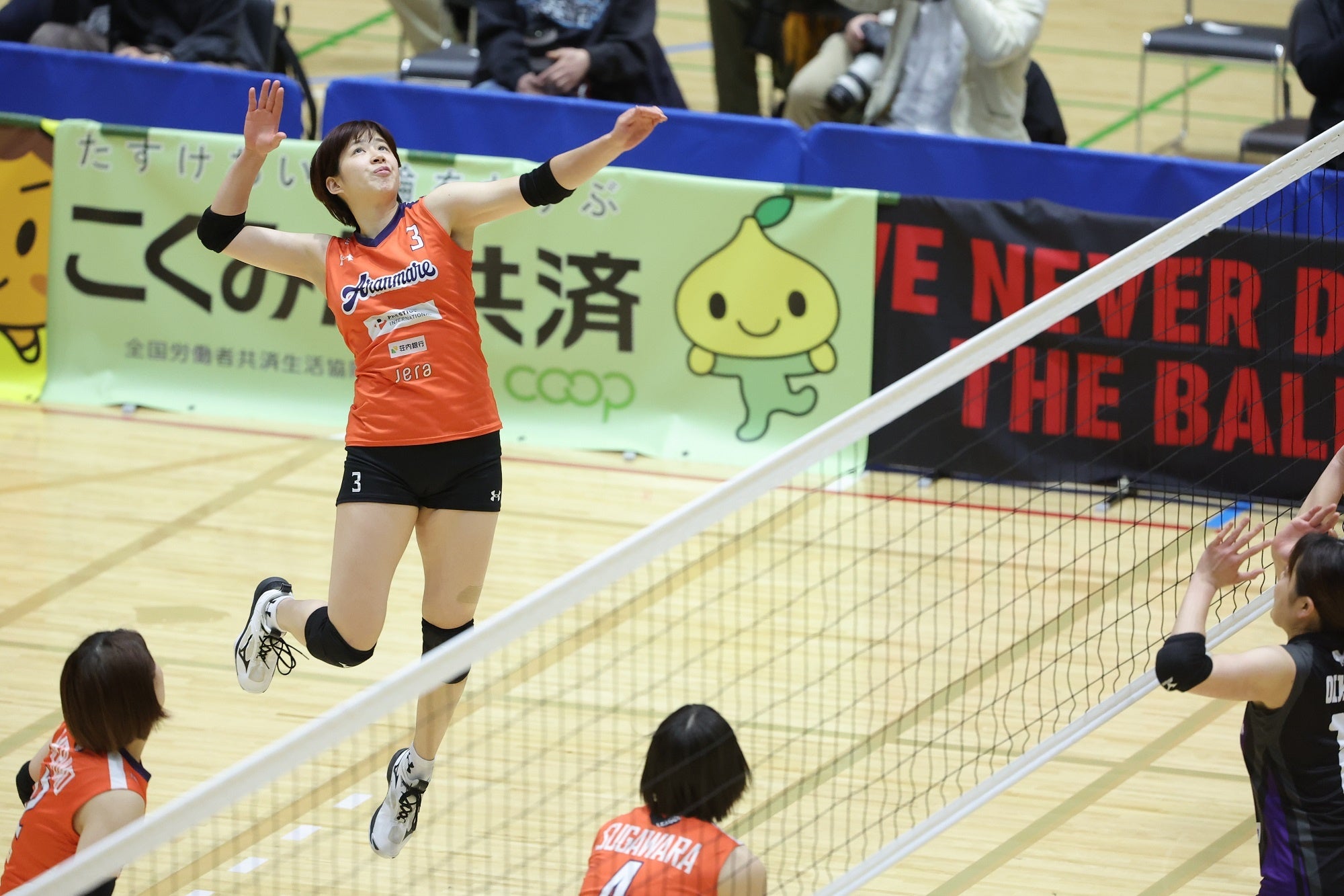 首位に躍り出たアランマーレキャプテンの木村 友里 写真は2月5日 対GSS東京