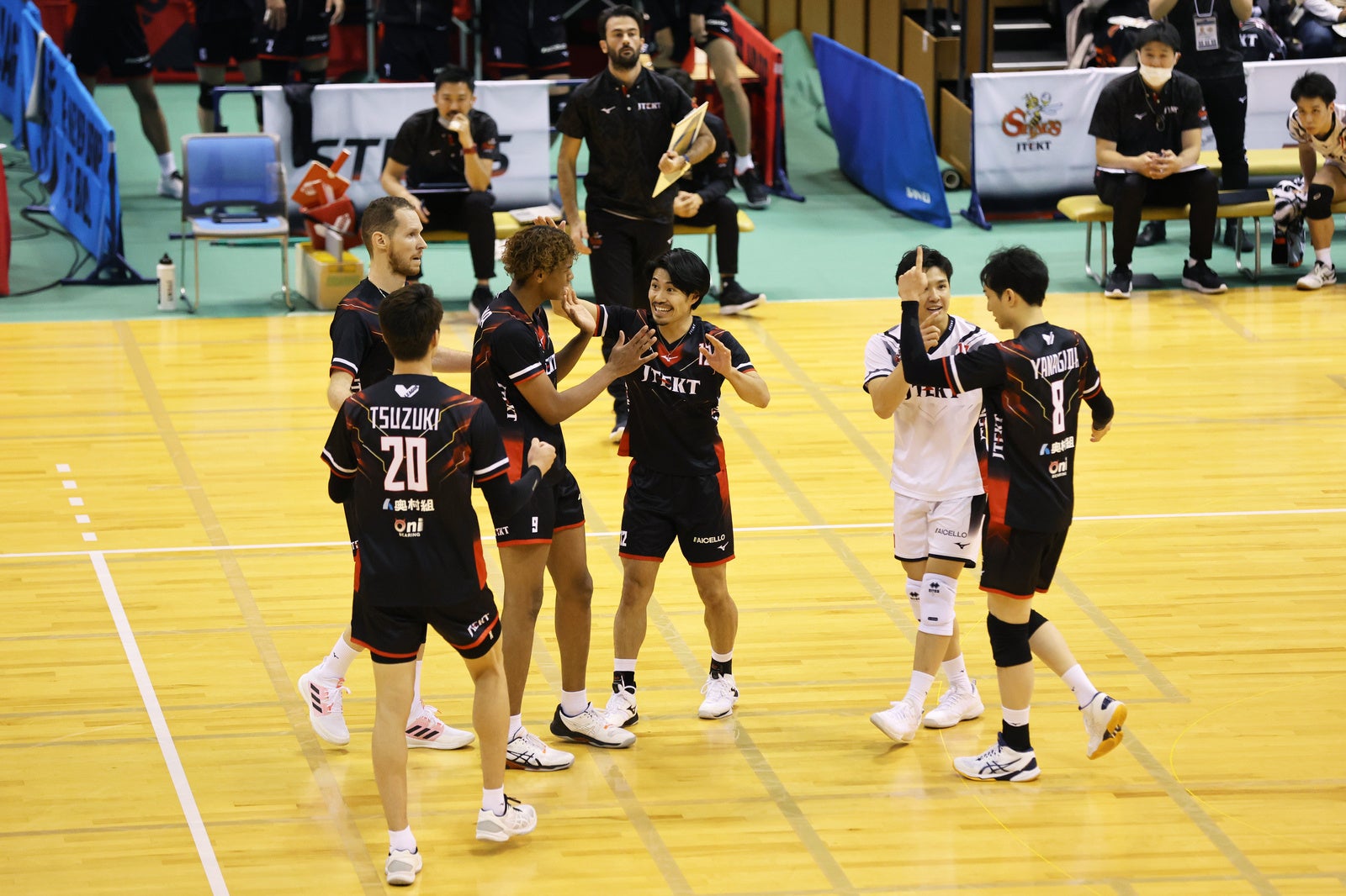 前回のWD名古屋からのストレート勝利に続きパナソニックも3-0で下したジェイテクト 写真は10月30日 対 堺戦