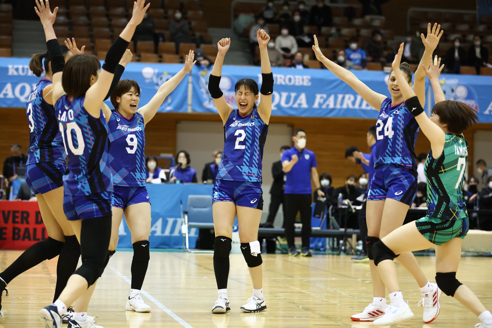 デンソーにストレートで勝利した埼玉上尾 第3セット