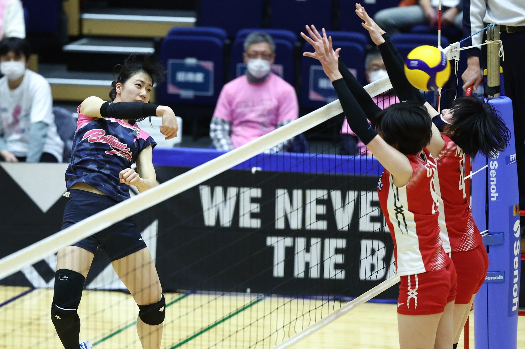 上位群馬銀行相手に23得点をあげたルートイン主将の村山美佳 写真は1月29日 対大野石油