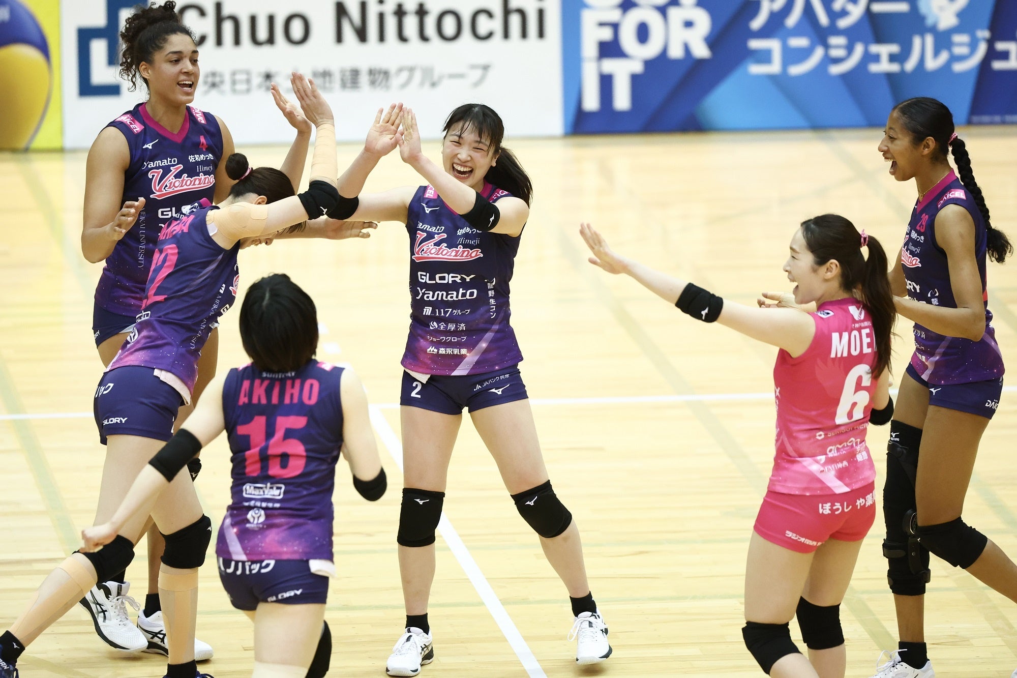 首位JTに勝利をした姫路 写真は2月19日対KUROBE戦