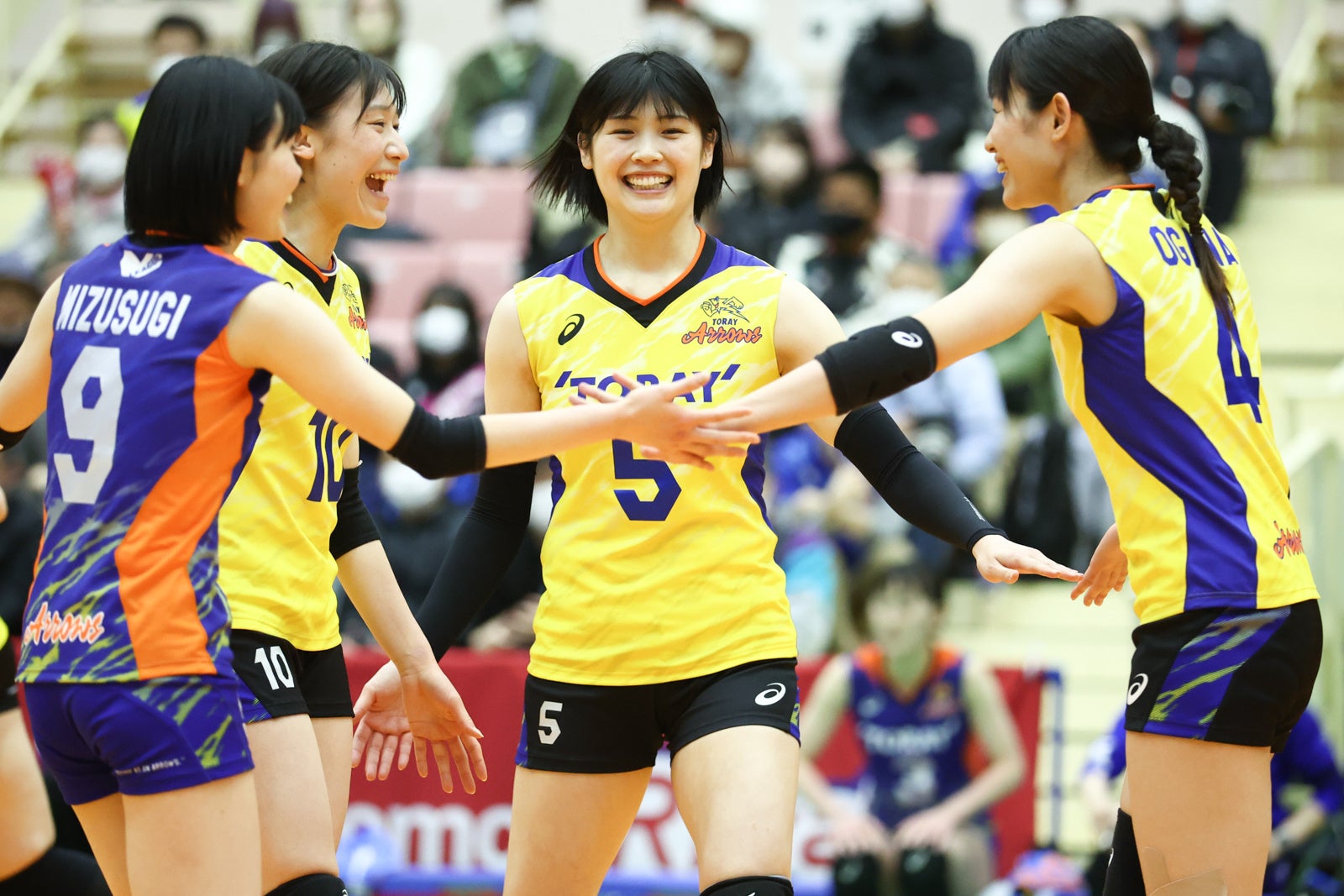 熾烈な上位争いで最初にV・ファイナルステージ進出を決めた東レ 写真は3月5日 対 PFU戦