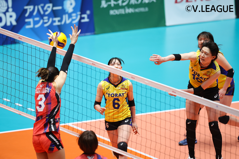 2連勝でファイナル行きを決めた東レのアウトサイドヒッター、石川真佑選手 4月9日 対埼玉上尾戦 第1セット