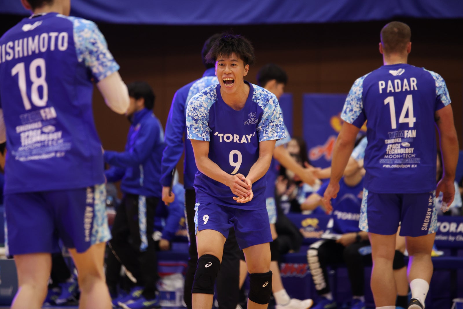 日本代表から戻りチームを盛り上げる東レ・富田将馬 10月21日 対 ヴォレアス戦 第2セット