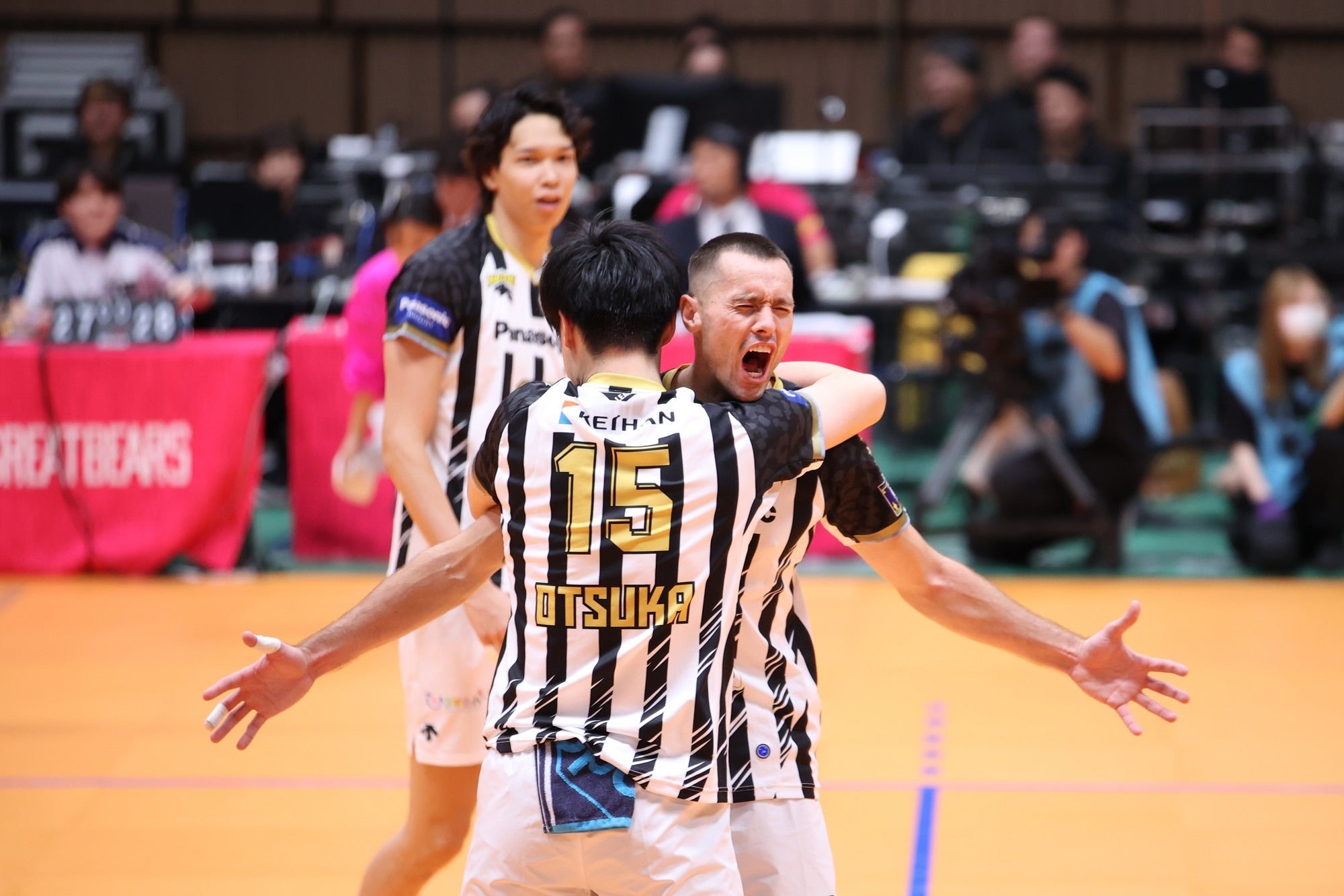 全勝で首位をキープするパナソニック 写真は10月22日 対東京GB戦