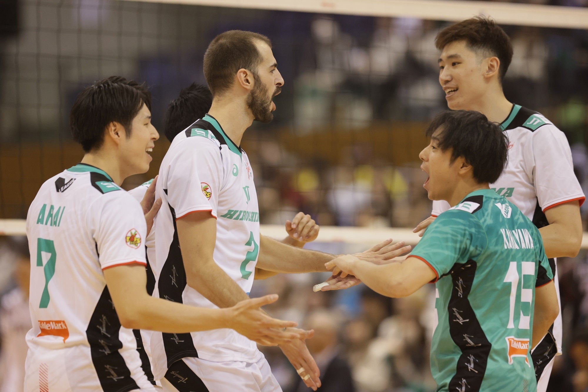 ヴォレアスに勝利し5連勝目をあげたJT広島 写真は10月29日ジェイテクト戦