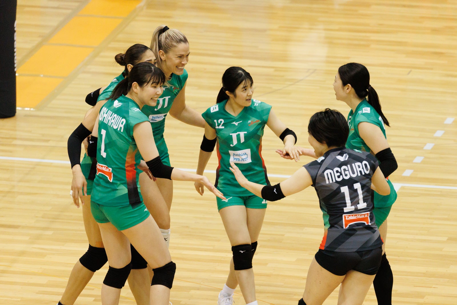 開幕から無敗で7連勝を果たしたJT 対KUROBE 第2セット