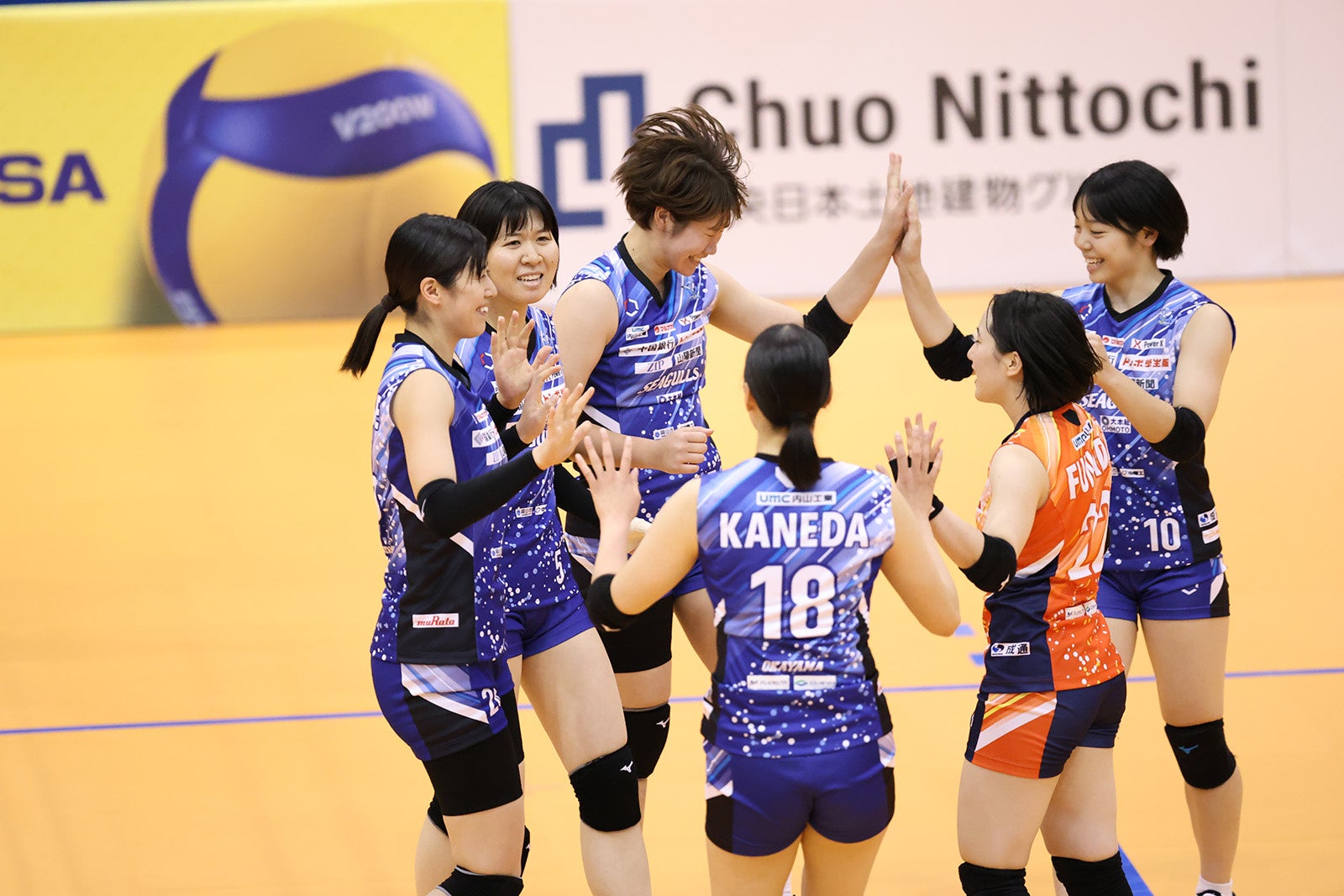 今シーズン待望の1勝目をあげた岡山 写真は10月28日 対トヨタ車体戦