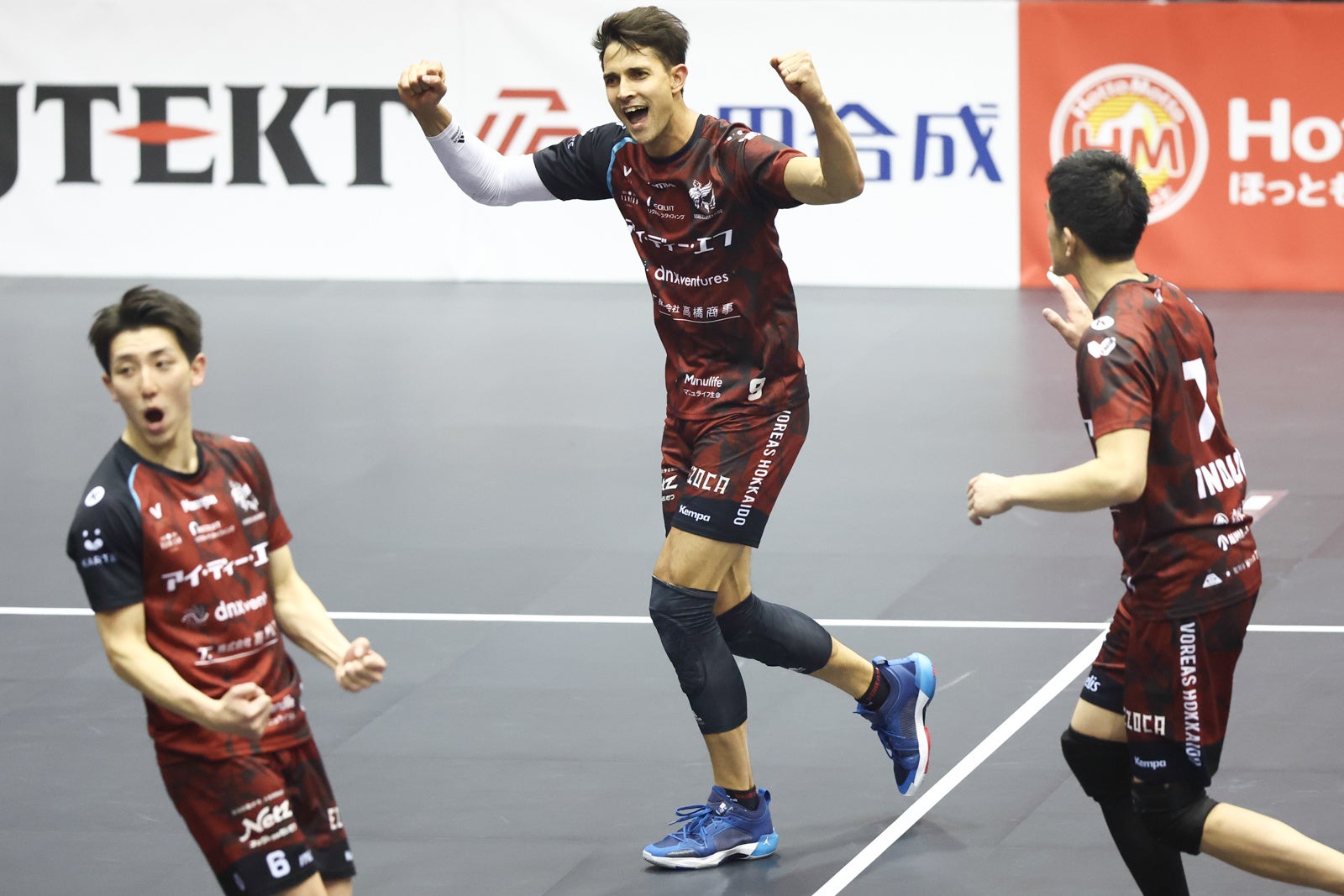 強豪サントリー相手にフルセットまで迫ったヴォレアス 写真は10月29日 対 東京GB戦