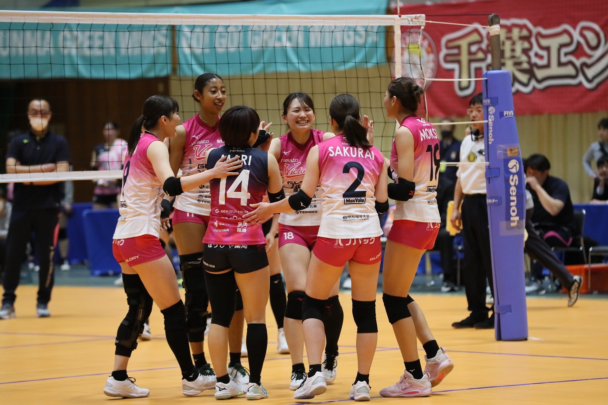 無敗のまま1位でレギュラーラウンドを終えた姫路 写真は1月13日 対ルートイン