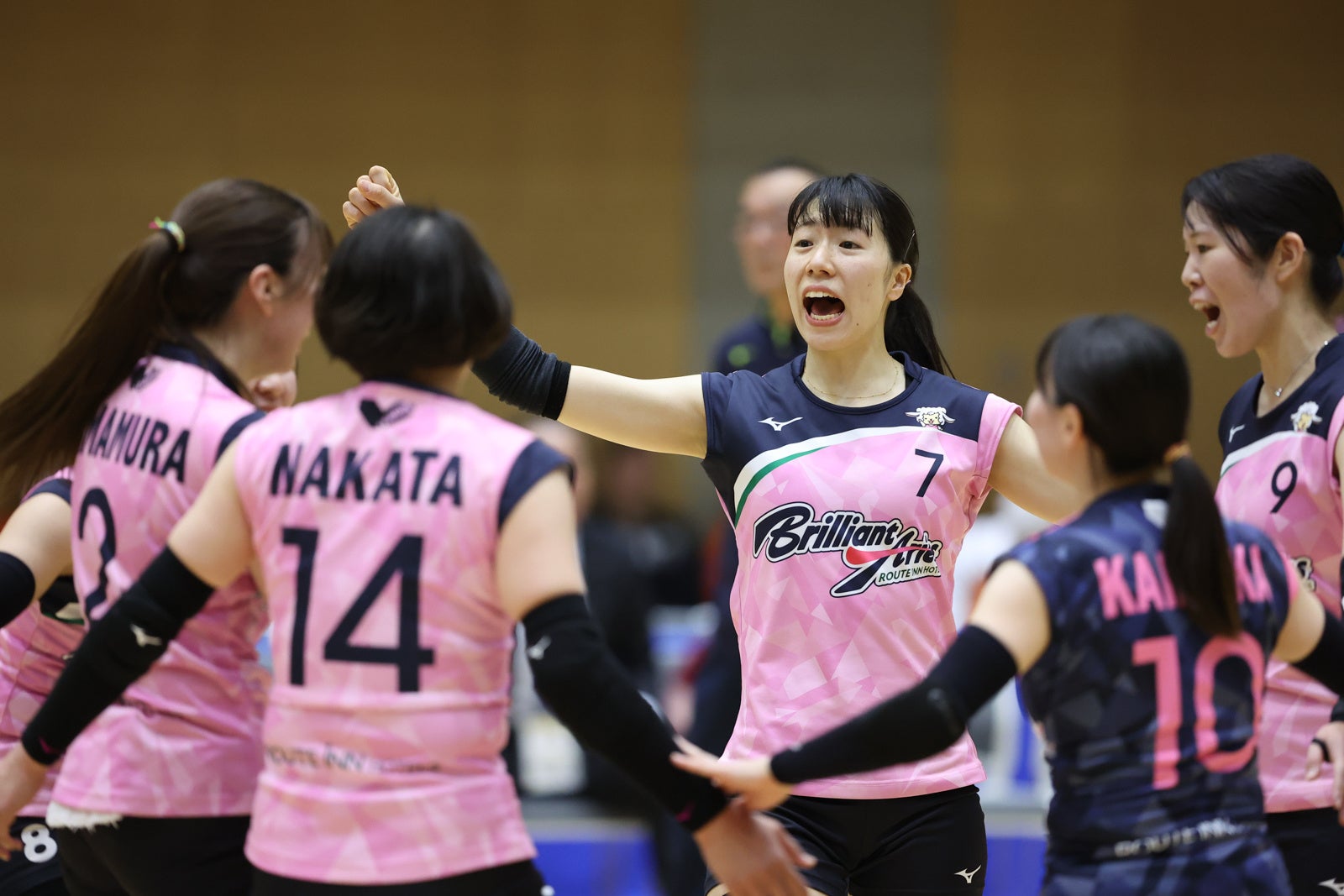 群馬を倒し明日の頂上決戦への切符を手にしたルートイン　対群馬戦 第2セット