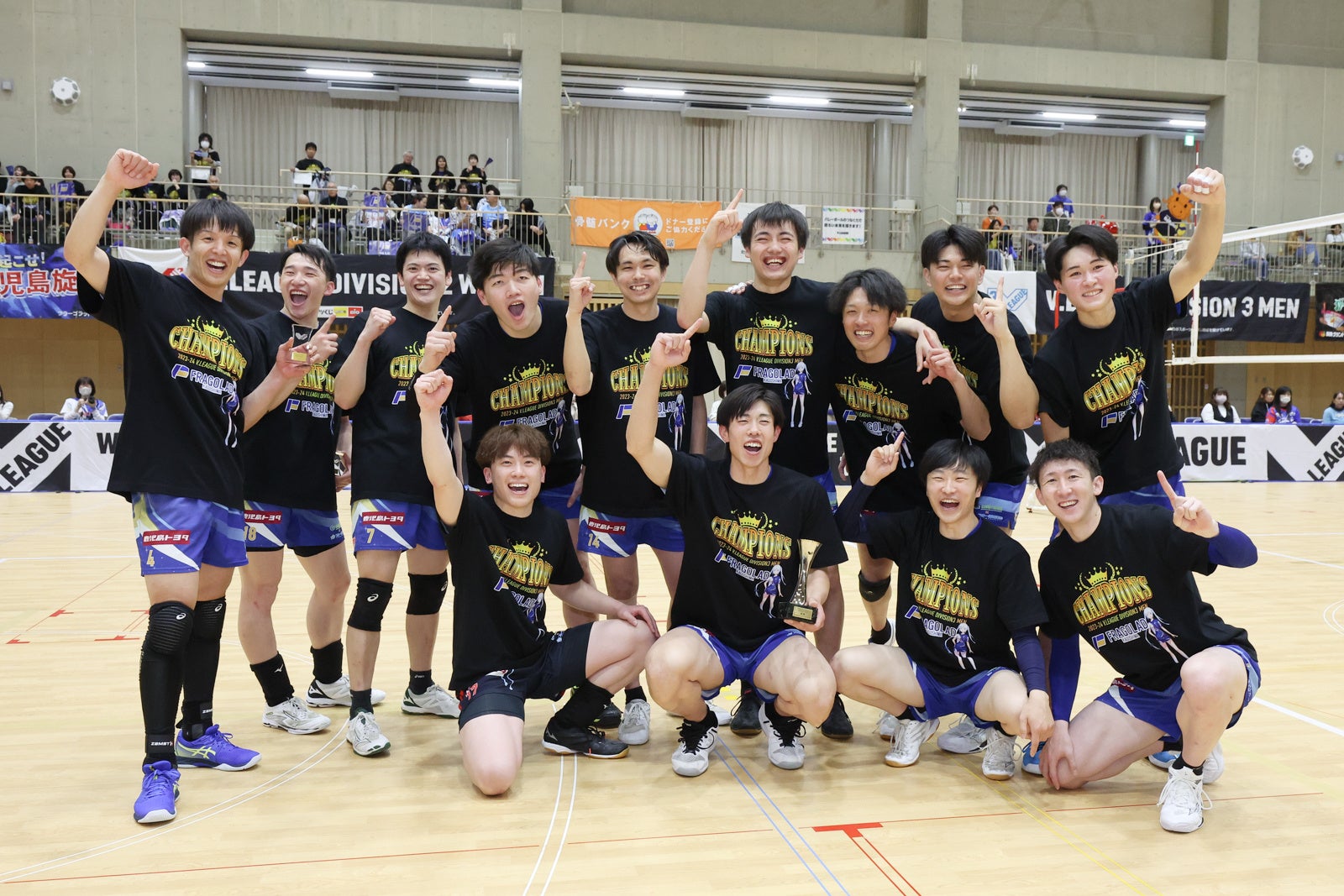 Vリーグ初参戦にして優勝に輝いたF鹿児島
