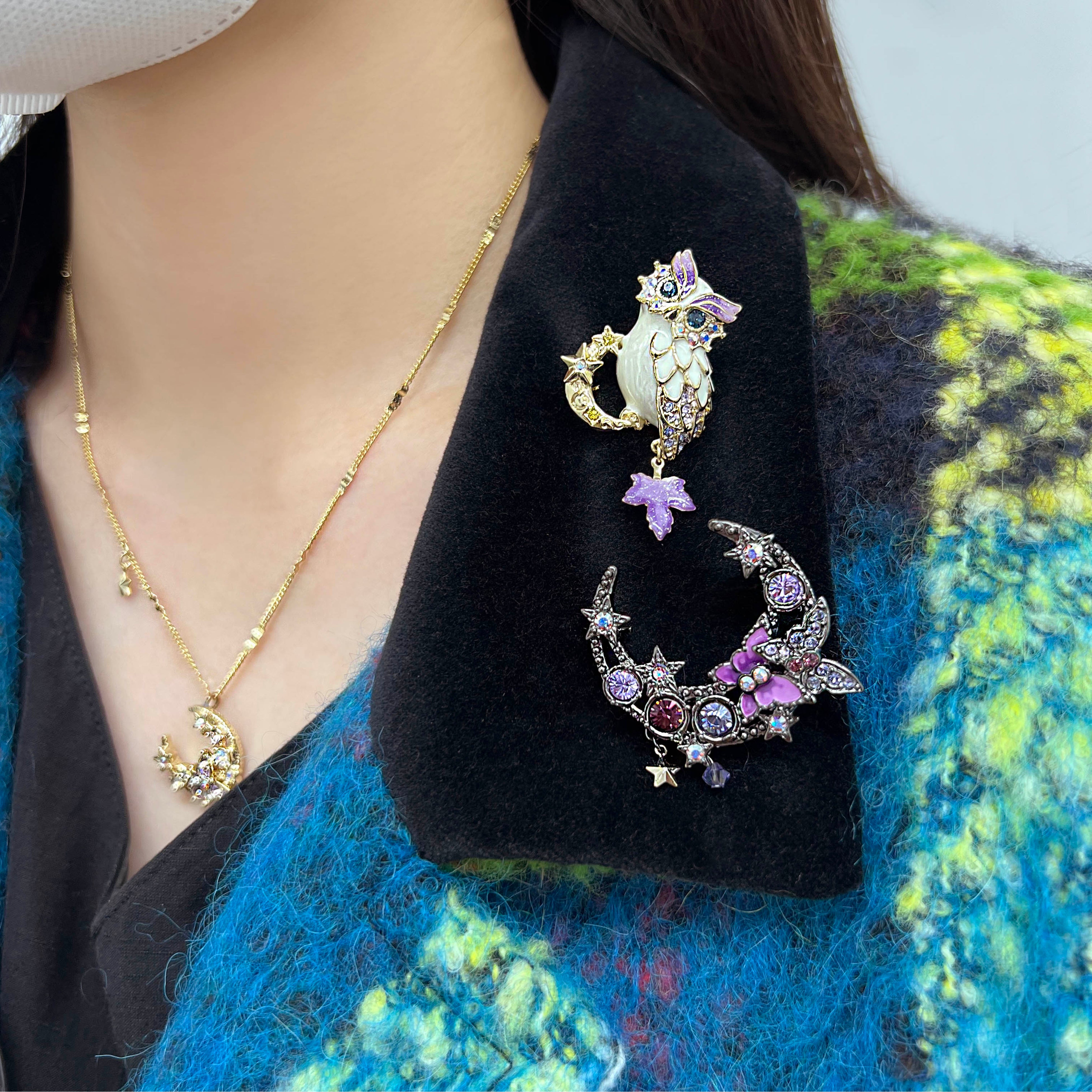 ANNA SUI ネックレス　ブローチ アナスイ anna sui ネックレス ブローチ トンボ - メルカリ