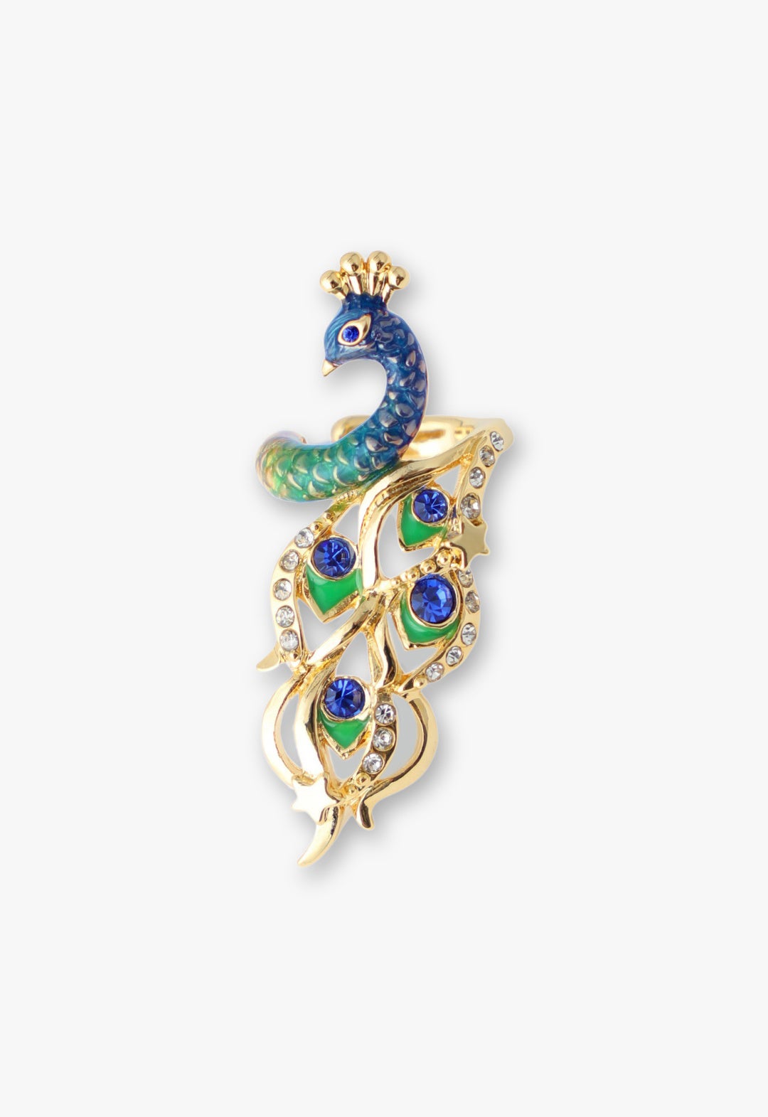 ANNA SUI リング　マハラジャ　孔雀モチーフリング　アナスイ　未使用　レア ANNA SUI リング マハラジャ 孔雀モチーフリング アナスイ 未