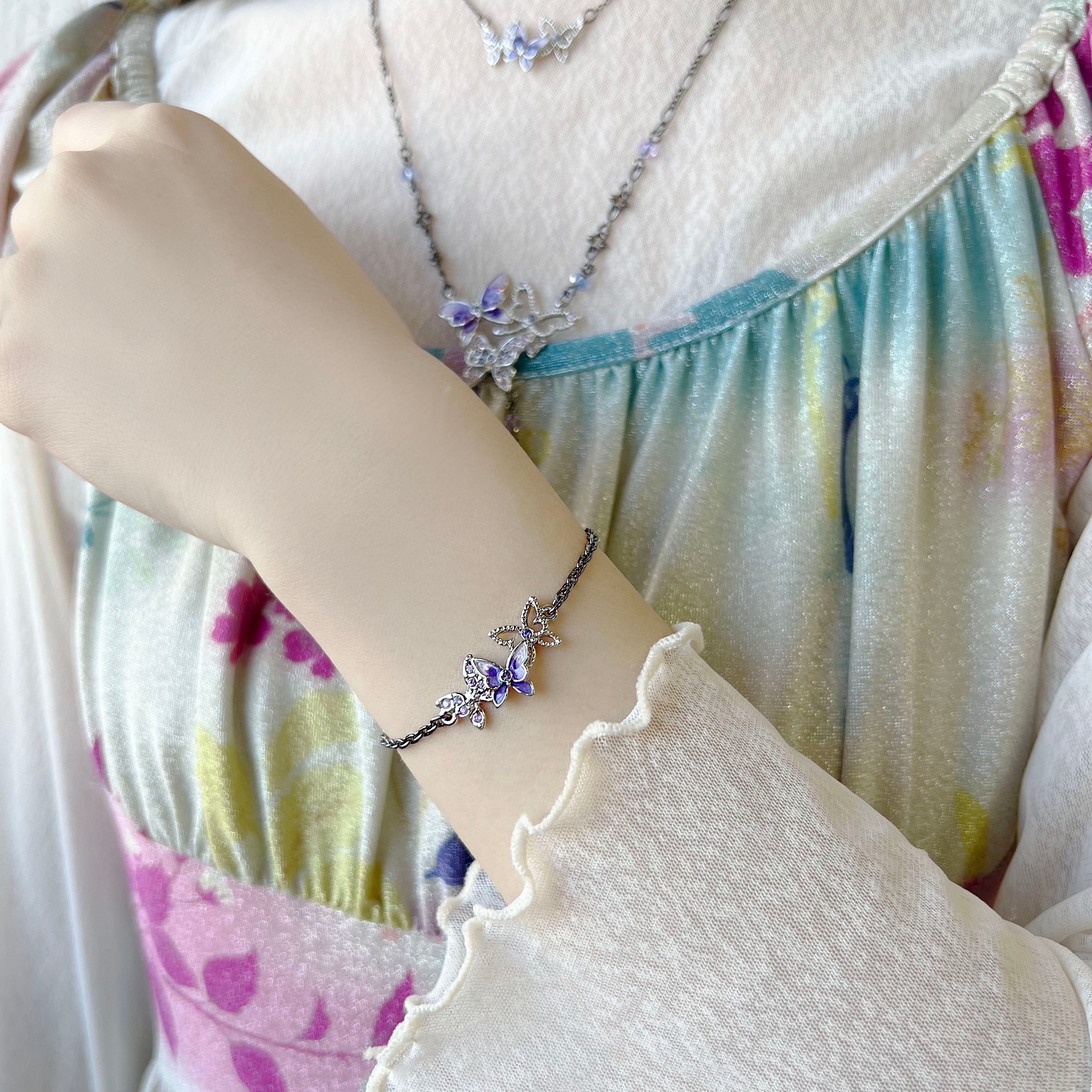 ANNA SUIトイプードルのネックレス[ピンク] Mini pig motif necklace