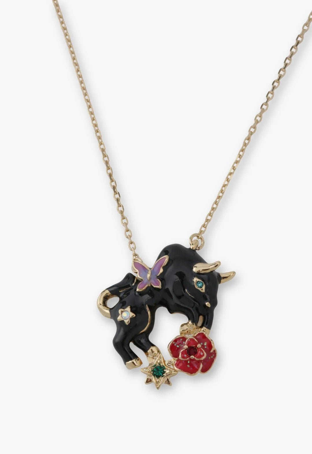 ANNA SUI アナスイ Zodiac 星座モチーフネックレス 乙女座 アナ スイ“12星座”モチーフのネックレス、「星座石」を配した