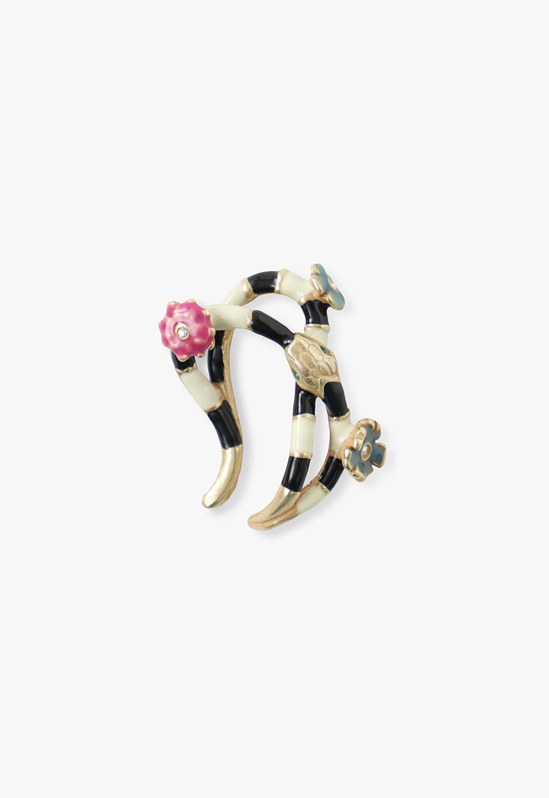 ANNA SUI イヤーカフ　エデンの園　ヘビ　花　アナスイ　未使用 ANNA SUI（アナスイ）の「蛇モチーフ イヤーカフ（イヤーカフ